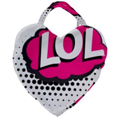 Lol-acronym-laugh-out-loud-laughing Giant Heart Shaped Tote