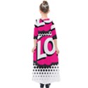 Lol-acronym-laugh-out-loud-laughing Kids  Quarter Sleeve Maxi Dress View2