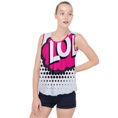 Lol-acronym-laugh-out-loud-laughing Bubble Hem Chiffon Tank Top