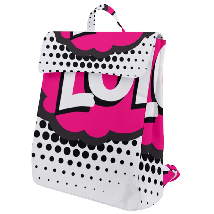 Lol-acronym-laugh-out-loud-laughing Flap Top Backpack