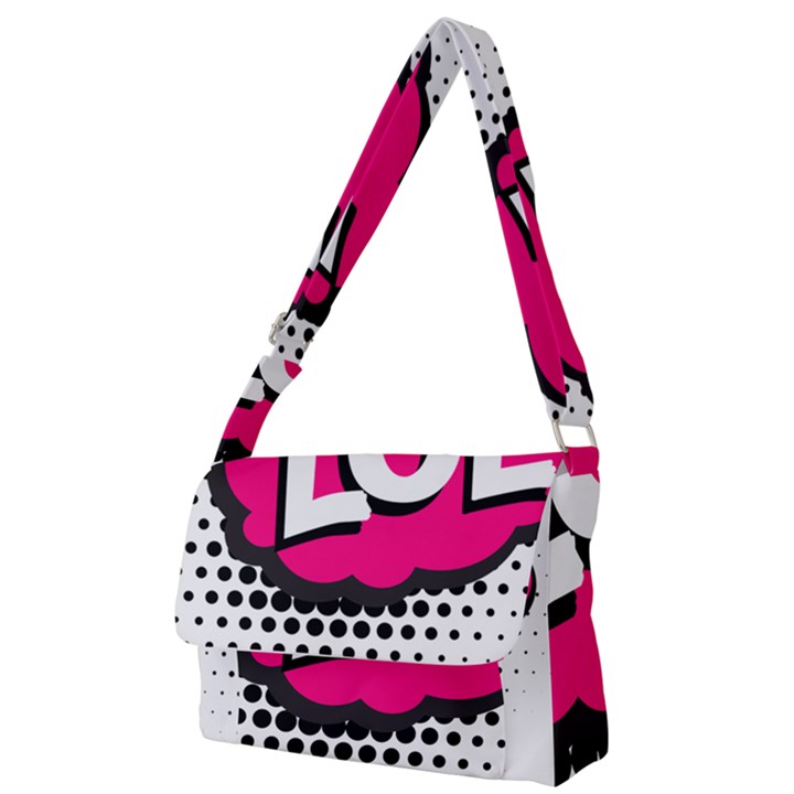 Lol-acronym-laugh-out-loud-laughing Full Print Messenger Bag (S)