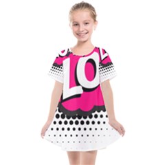 Lol-acronym-laugh-out-loud-laughing Kids  Smock Dress