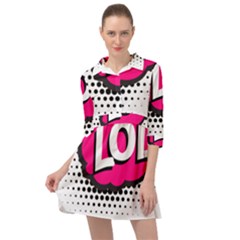 Lol-acronym-laugh-out-loud-laughing Mini Skater Shirt Dress