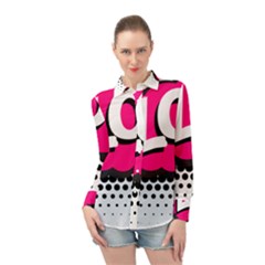 Lol-acronym-laugh-out-loud-laughing Long Sleeve Chiffon Shirt