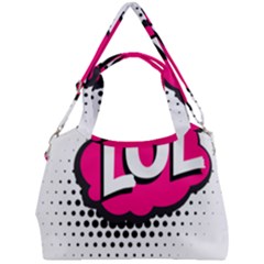 Lol-acronym-laugh-out-loud-laughing Double Compartment Shoulder Bag