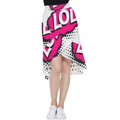 Lol-acronym-laugh-out-loud-laughing Frill Hi Low Chiffon Skirt