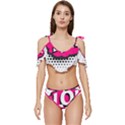 Lol-acronym-laugh-out-loud-laughing Ruffle Edge Tie Up Bikini Set	 View1