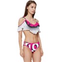 Lol-acronym-laugh-out-loud-laughing Ruffle Edge Tie Up Bikini Set	 View3