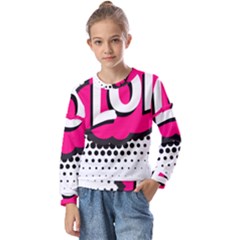 Lol-acronym-laugh-out-loud-laughing Kids  Long Sleeve Tee with Frill 