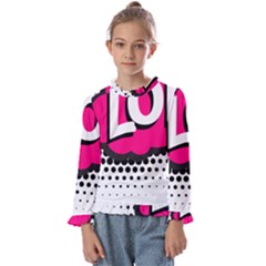 Lol-acronym-laugh-out-loud-laughing Kids  Frill Detail Tee