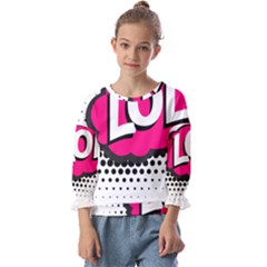 Lol-acronym-laugh-out-loud-laughing Kids  Cuff Sleeve Top