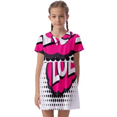 Lol-acronym-laugh-out-loud-laughing Kids  Asymmetric Collar Dress