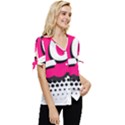 Lol-acronym-laugh-out-loud-laughing Bow Sleeve Button Up Top View3