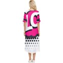 Lol-acronym-laugh-out-loud-laughing Bow Sleeve Chiffon Midi Dress View4