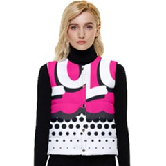 Lol-acronym-laugh-out-loud-laughing Women s Short Button Up Puffer Vest