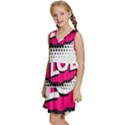 Lol-acronym-laugh-out-loud-laughing Kids  Sleeveless Tiered Mini Dress View2