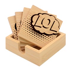 Lol-acronym-laugh-out-loud-laughing Bamboo Coaster Set