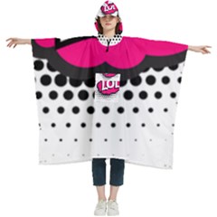 Lol-acronym-laugh-out-loud-laughing Women s Hooded Rain Ponchos