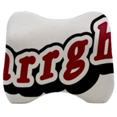 Comic-text-frustration-bother Velour Head Support Cushion by 99art