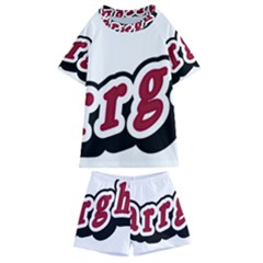 Comic-text-frustration-bother Kids  Swim Tee And Shorts Set