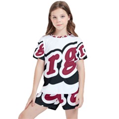 Comic-text-frustration-bother Kids  Tee And Sports Shorts Set