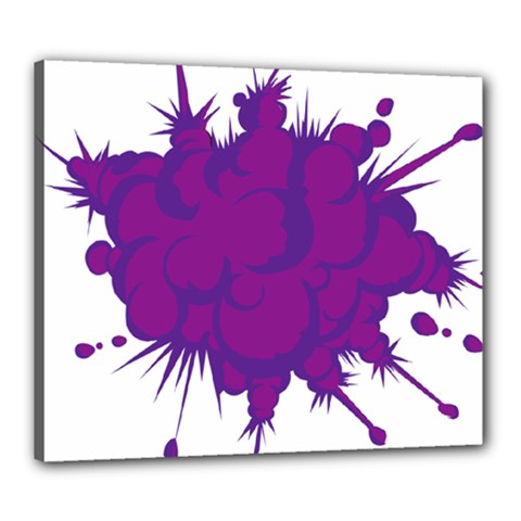 Explosion-firecracker-pyrotechnics Canvas 24  X 20  (stretched) by 99art