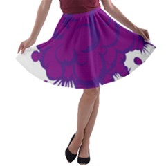 Explosion-firecracker-pyrotechnics A-line Skater Skirt