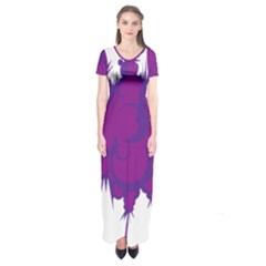 Explosion-firecracker-pyrotechnics Short Sleeve Maxi Dress