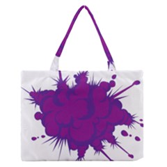 Explosion-firecracker-pyrotechnics Zipper Medium Tote Bag by 99art