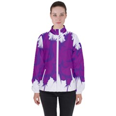 Explosion-firecracker-pyrotechnics Women s High Neck Windbreaker by 99art