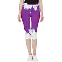 Explosion-firecracker-pyrotechnics Inside Out Lightweight Velour Capri Leggings 