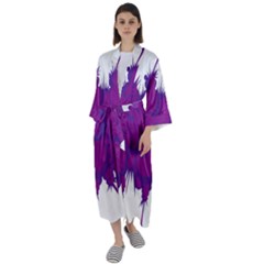 Explosion-firecracker-pyrotechnics Maxi Satin Kimono by 99art