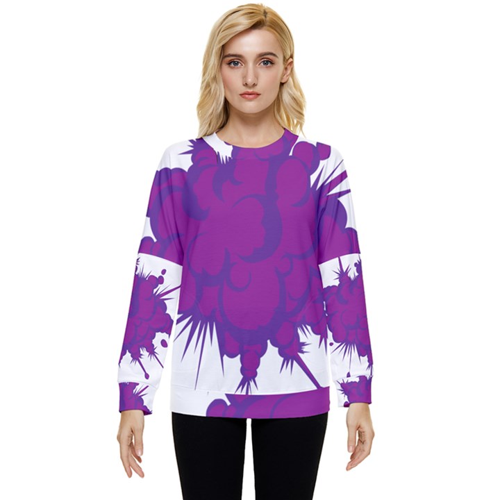 Explosion-firecracker-pyrotechnics Hidden Pocket Sweatshirt