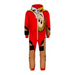 Comic-characters-grandfather Hooded Jumpsuit (kids) by 99art