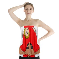 Comic-characters-grandfather Strapless Top by 99art