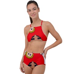 Comic-characters-grandfather High Waist Tankini Set