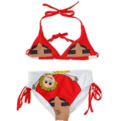 Comic-characters-grandfather Kids  Classic Bikini Set by 99art