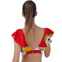 Comic-characters-grandfather Plunge Frill Sleeve Bikini Top View2