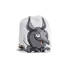 Animal-armadillo-armored-ball- Drawstring Pouch (medium)