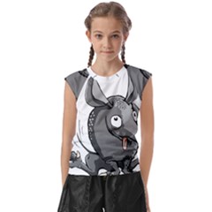 Animal-armadillo-armored-ball- Kids  Raglan Cap Sleeve Tee by 99art