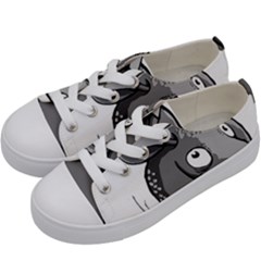 Animal-armadillo-armored-ball- Kids  Low Top Canvas Sneakers by 99art