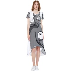 Animal-armadillo-armored-ball- High Low Boho Dress