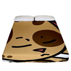 Cat-cartoon-pet-kitten-character Fitted Sheet (king Size) by 99art