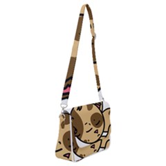 Cat-cartoon-pet-kitten-character Shoulder Bag With Back Zipper by 99art