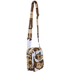 Cat-cartoon-pet-kitten-character Shoulder Strap Belt Bag by 99art