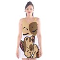 Cat-cartoon-pet-kitten-character Scoop Neck Skater Dress View1