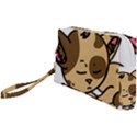 Cat-cartoon-pet-kitten-character Wristlet Pouch Bag (Small) View1