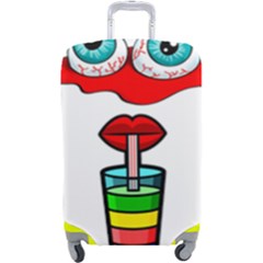 Animation-eyes-cartoon-cute-comic Luggage Cover (large) by 99art