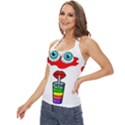 Animation-eyes-cartoon-cute-comic Basic Halter Top View2