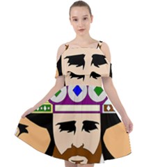 Comic-characters-eastern-magi-sages Cut Out Shoulders Chiffon Dress by 99art